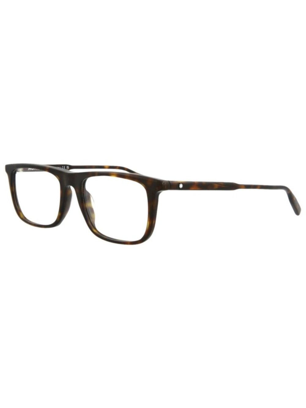 New Montblanc Women's Eyeglasses Square Rectangle Acetate Frame Mens Shiny Dark